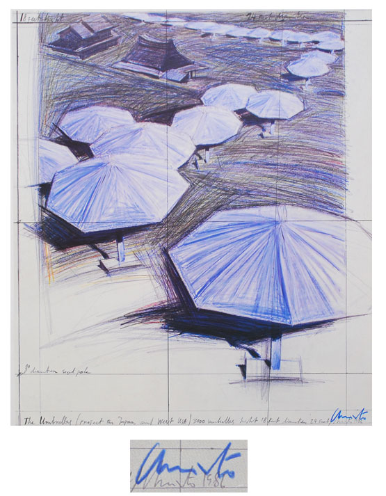 Christo   The Umbrellas   handsigniert