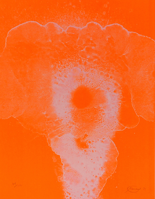 Otto Piene   Feuerflora   April   handsigniert, num.