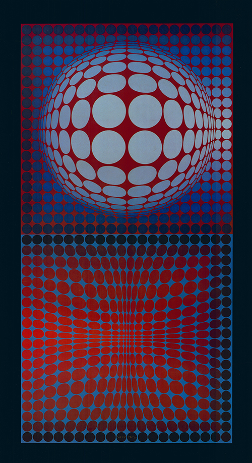 Victor Vasarely VPHOST Kunstdruck nach dem Original